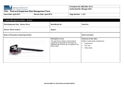 CONTRACTOR CHECKLIST