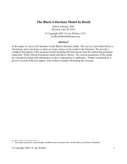 The Black-Litterman Model In Detail