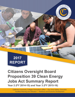 Citizens Oversight Board Proposition 39 Clean Energy Jobs Act
