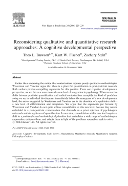 Reconsidering qualitative and quantitative research approaches: A