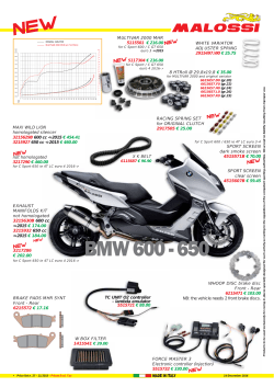 BMW 600 - 650 - Malossi Store