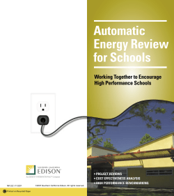 Automatic Energy Review for Schools