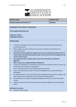 interior design technology 2a indt6211 assessment type