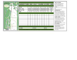 Harder Park Disc Golf Course is now open and ready to play