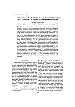 An Introduction to Risk Sensitivity: The Use of