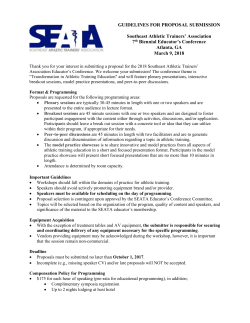 Proposal Submission Guidelines
