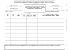 Full name and address of Veterinarian certifying identify in