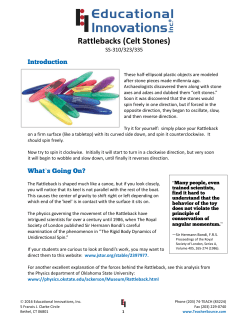 Rattlebacks (Celt Stones)
