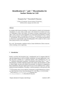 Identification of C1 and C2 Discontinuities for