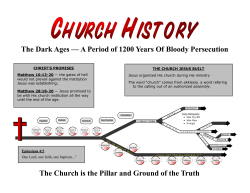 The Dark Ages &mdash; A Period of 1200 Years Of Bloody Persecution