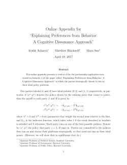 Online Appendix for &ldquo;Explaining Preferences