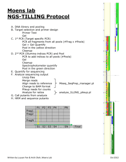 Miseq TILLING Protocol Moens lab NGS