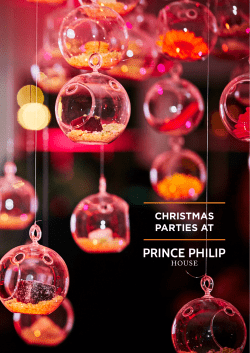 christmas parties at - Prince Philip House