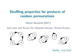 Shuffling properties for products of random permutations