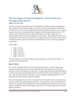 The Five Stages of Team Development &ndash; Every Team Goes Through