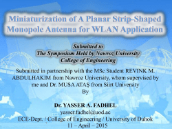 Miniaturization of A Planar Strip-Shaped