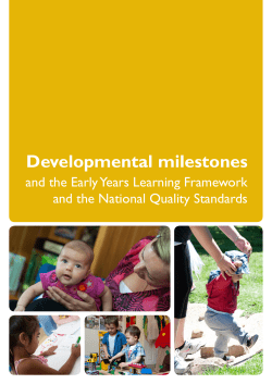 Developmental milestones