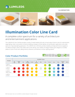 Illumination Color Line Card