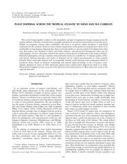 plant dispersal across the tropical atlantic by wind and sea currents