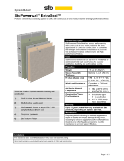 StoPowerwall&reg; ExtraSeal