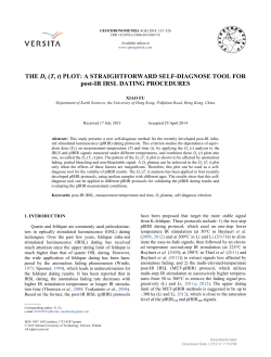 THE De (T, t) PLOT: A STRAIGHTFORWARD SELF
