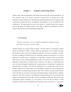 Chapter 3 Symmetry and Group Theory