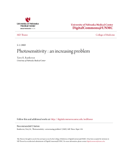 Photosensitivity : an increasing problem