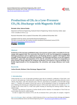 Production of CH4 in a Low-Pressure CO2/H2 Discharge with