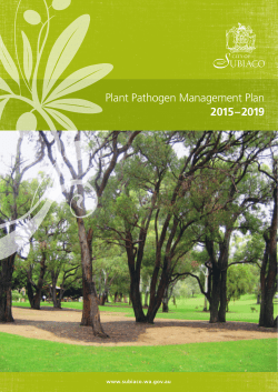 Plant Pathogen Management Plan 2015&ndash;2019