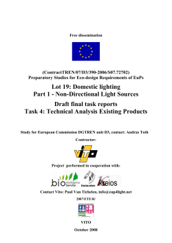 Lot 19: Domestic lighting Part 1 - Non