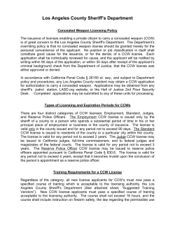 Policy - Los Angeles County Sheriff`s Department