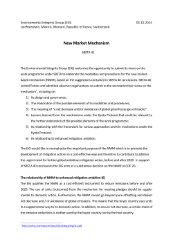 New Market Mechanism