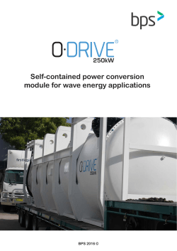 Self-contained power conversion module for wave energy applications