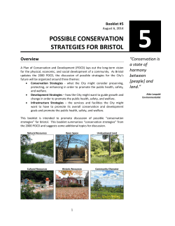 possible conservation strategies for bristol