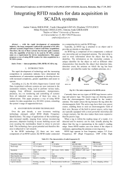 Integrating RFID readers for data acquisition in