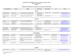 northwest interscholastic activities association