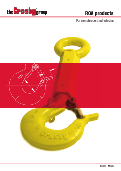 ROV products - The Crosby Group