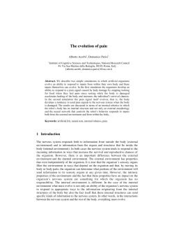 The evolution of pain