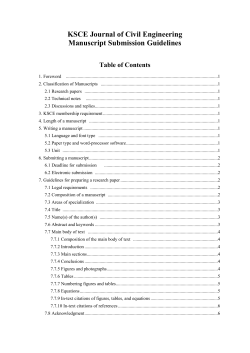 KSCE Journal of Civil Engineering Manuscript