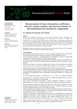 Measurement of mass attenuation coefficient, effective atomic