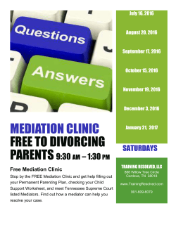 Free Mediation Clinic