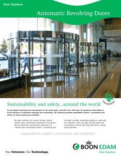 Automatic Revolving Doors Brochure