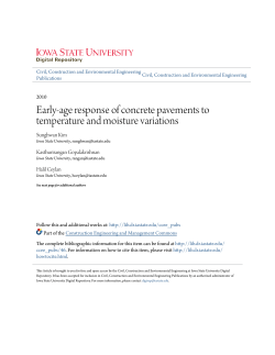 Early-age response of concrete pavements to temperature and