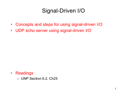 Signal driven IO
