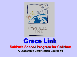 12 years GraceLink Primary Sabbath School material FOUR
