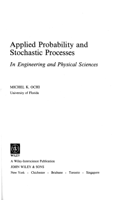 Applied Probability and Stochastic Processes