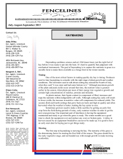 haymaking - Onslow County Cooperative Extension