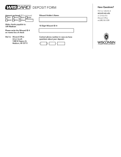 Deposit Form