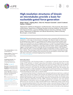 High-resolution structures of kinesin on microtubules provide a basis