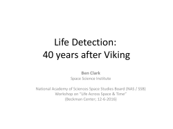Life Detection: 40 years after Viking